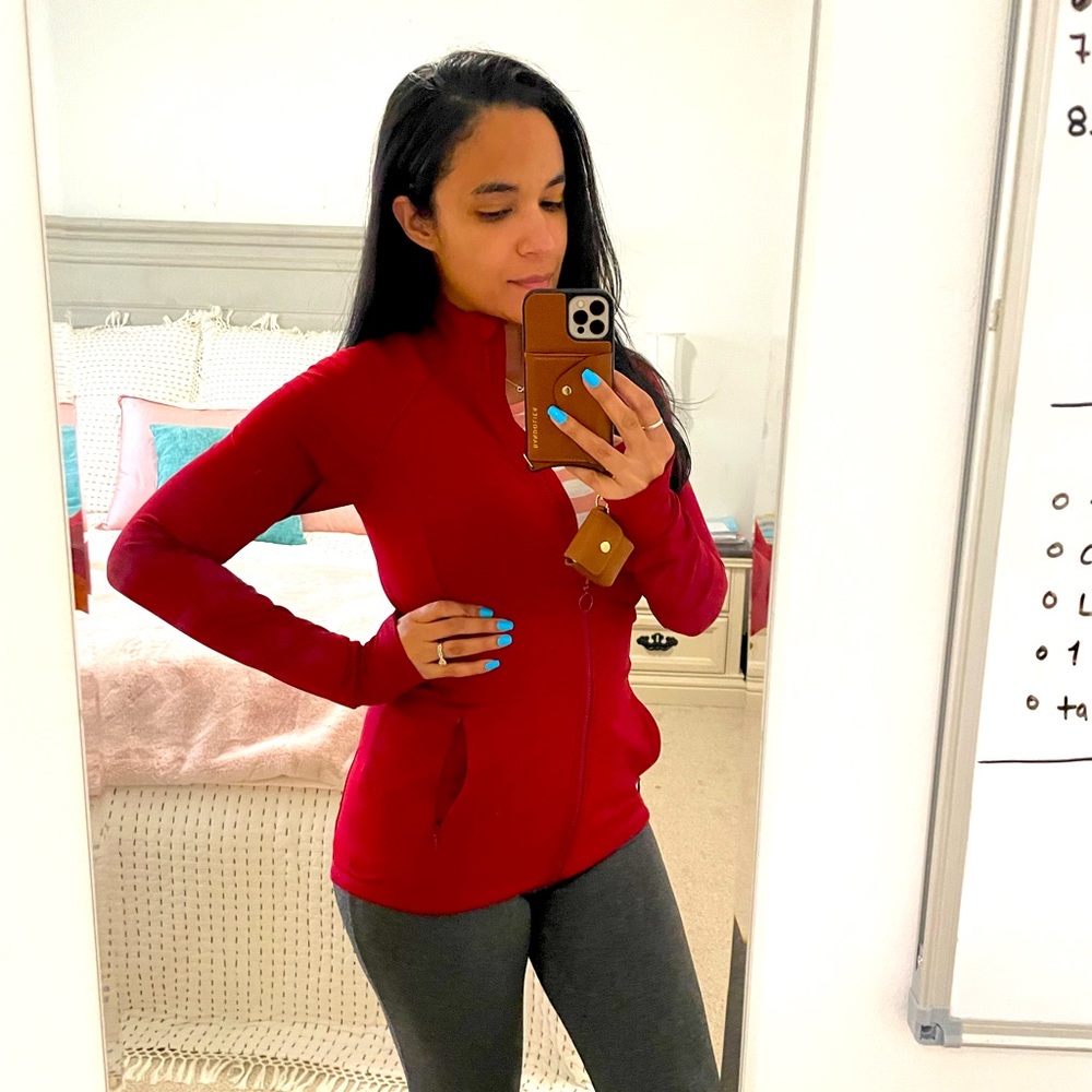 Fabletics Burgundy Performance Jacket - image 3